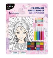 Kolorowanka plansze make-up KIDEA