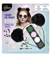 Farbki do twarzy zestaw z opaską Panda KIDEA