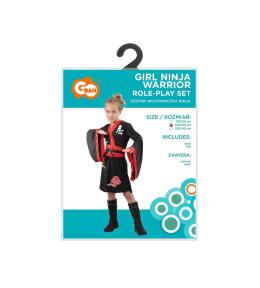 Strój dla dzieci Wojowniczka Ninja rozm.120/130cm