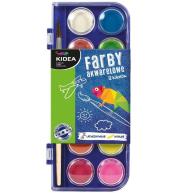 Farby akwarelowe 12 kolorów KIDEA