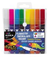 Flamastry zmieniające kolor 8szt KIDEA