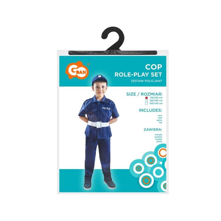 Strój policjant rozm. 130/140cm