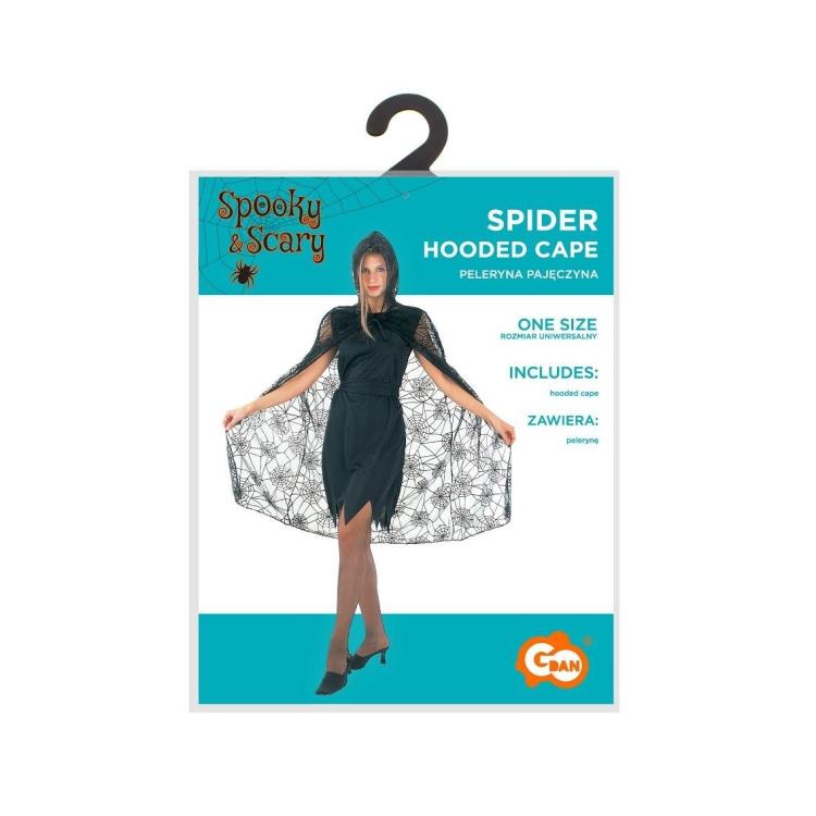 Peleryna z kapturem dla dorosłych Pajęczyna r.uniw