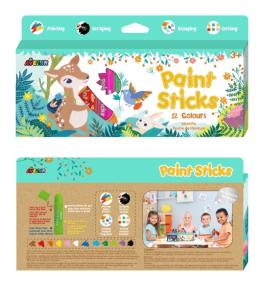 Farby w sztyfcie 12 kolorów