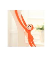 Maskotka małpka z dźwiękiem pomarańczowa 80cm