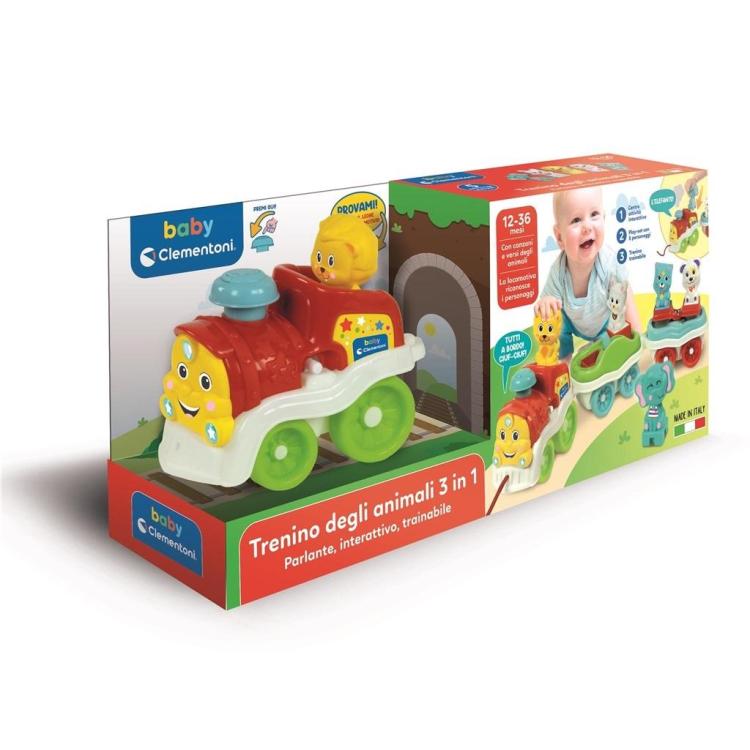 Interaktywny pociąg ze zwierzątkami