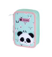 Piórnik potrójny z wyposaż Teddy Panda AC31 ASTRA