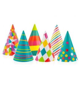 Czapeczki papierowe mix 100szt