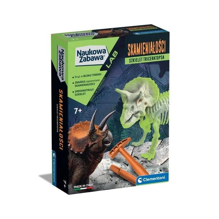 Naukowa zabawa. Triceratops fluorescencyjny