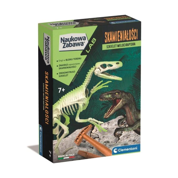 Naukowa zabawa Skamieniałości - Welociraptor