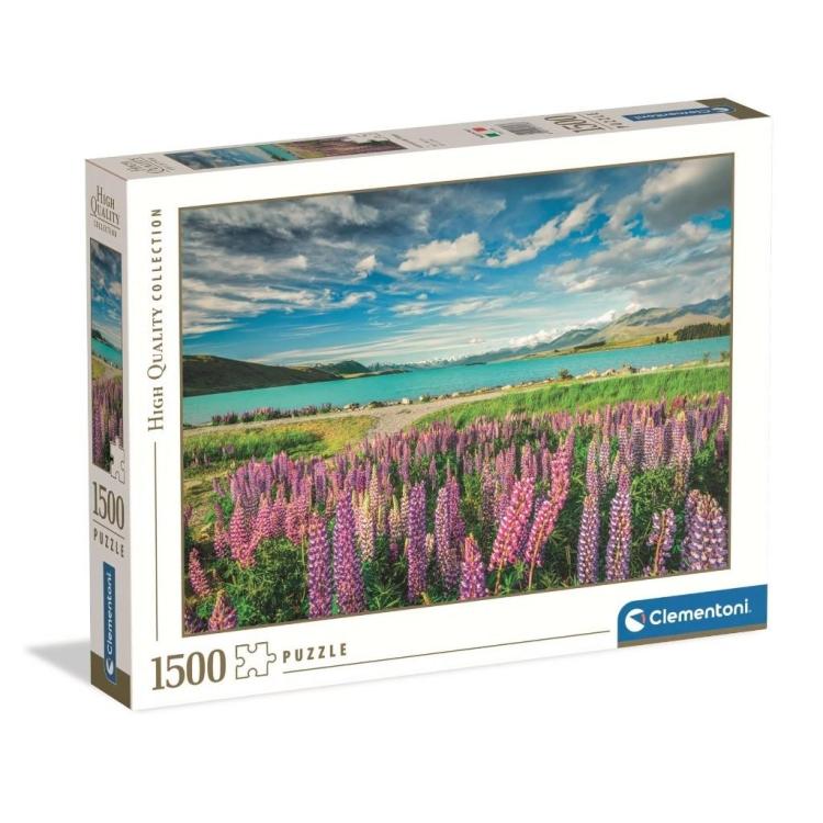 Puzzle 1500 HQ Lupins At Lake Tekapo
