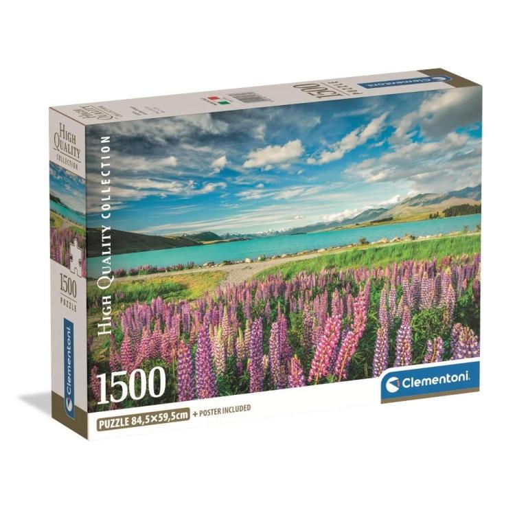 Puzzle 1500 Lupins At Lake Tekapo