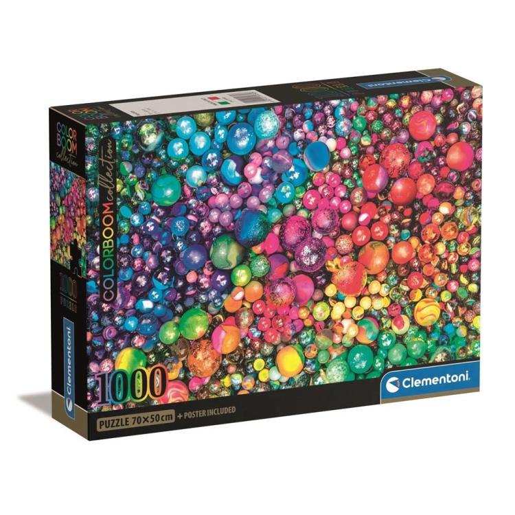 Puzzle 1000 Compact Colorboom Marbles