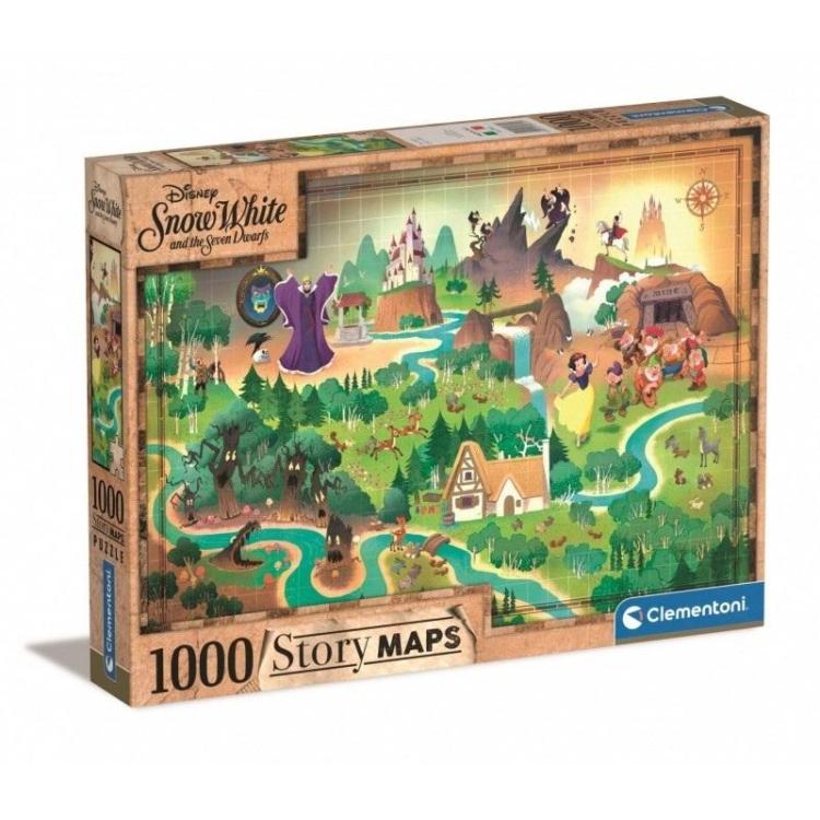 Puzzle 1000 Story Maps Śnieżka