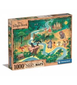 Puzzle 1000 Story Maps Księga Dżungli