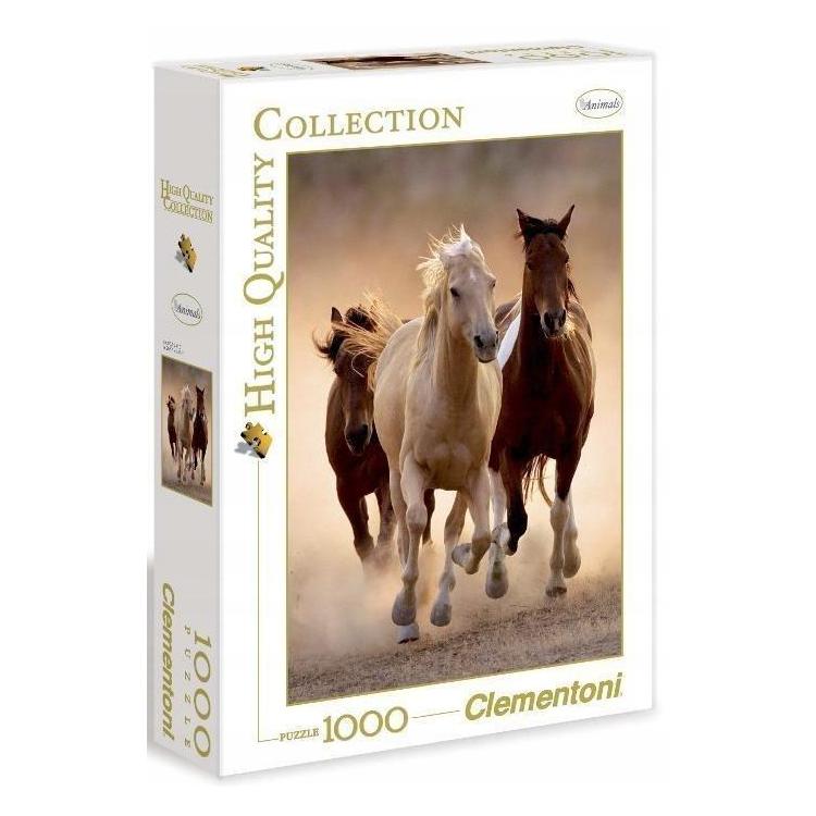 Puzzle 1000 HQ Running horses