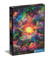 Puzzle 500 Color Boom Psychedelic Jungle Sunrise