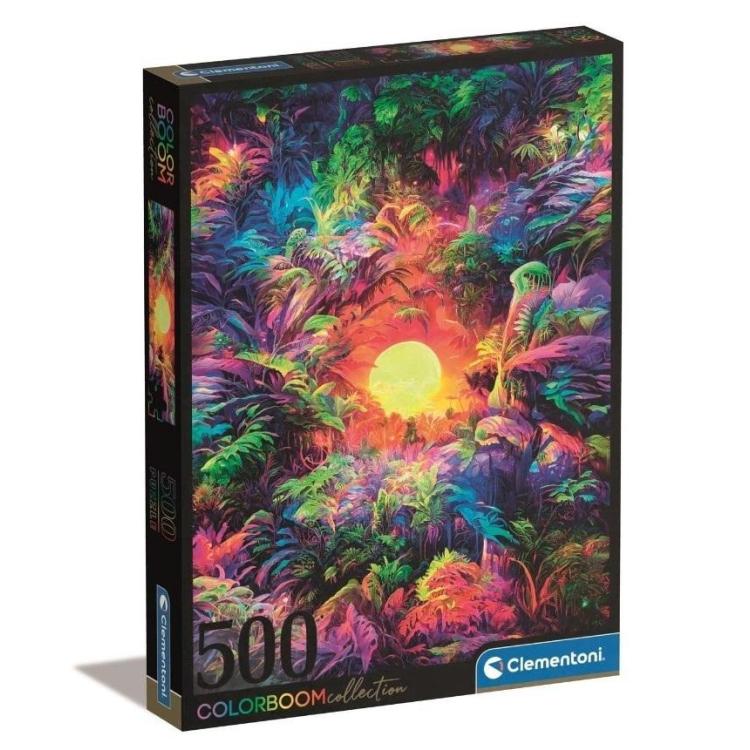 Puzzle 500 Color Boom Psychedelic Jungle Sunrise