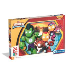 Puzzle 24 Maxi Super Kolor Iron Man And His Awesom
