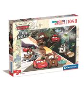 Puzzle 104 Maxi Super Kolor Disney Cars