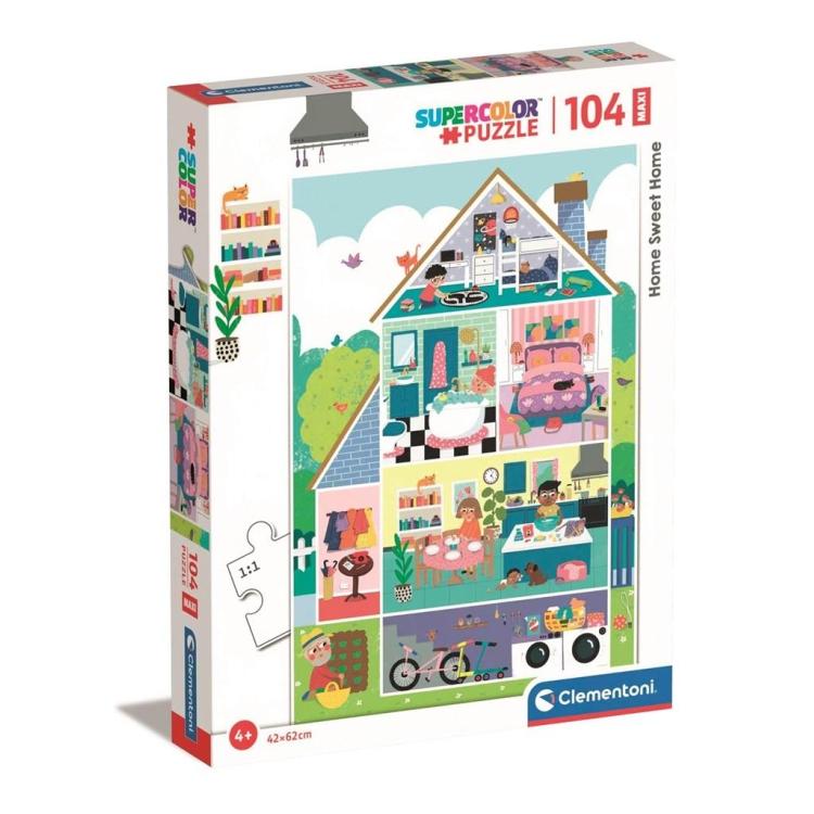 Puzzle 104 Maxi Super Kolor Home sweet home