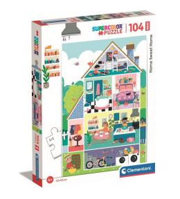 Puzzle 104 Maxi Super Kolor Home sweet home