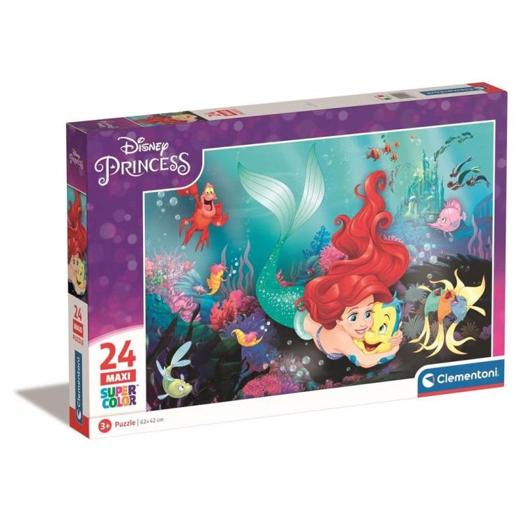 Puzzle 24 Maxi Super Kolor Disney Little Memaid