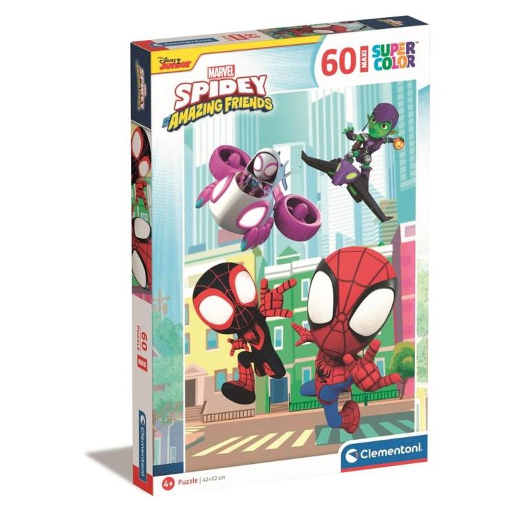 Puzzle 60 Maxi Super Kolor Spidey and his Friends