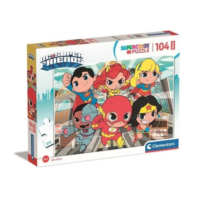 Puzzle 104 Maxi Super Kolor DC Superfriends