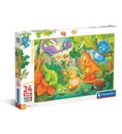 Puzzle 24 Maxi Super Kolor Dinos Happy Oasis