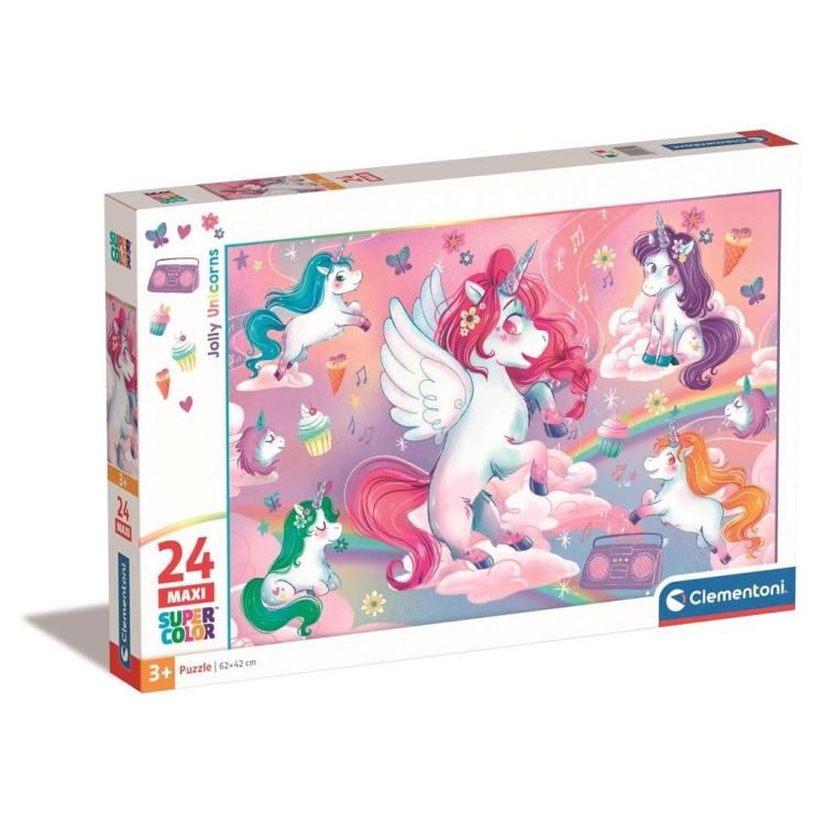 Puzzle 24 Maxi Super Kolor Jolly Unicorns