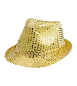 Kapelusz złoty, cekin