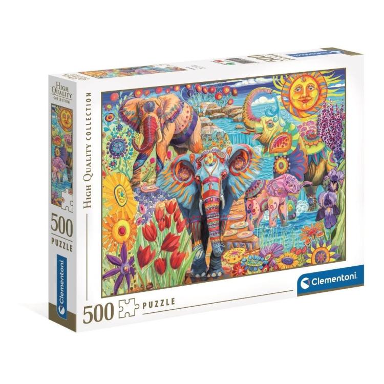 Puzzle 500 HQ Elephants' Carnival