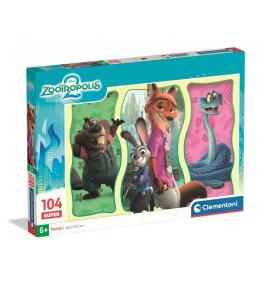 Puzzle 104 Super Zootopia 2