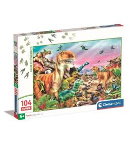 Puzzle 104 Super Kolor Land of Dinosaurus