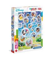 Puzzle 104 Super kolor Disney classic