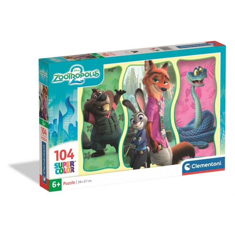 Puzzle 104 Super Kolor Zootopia 2