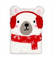 Pluszowy pamiętnik A5 Miś Polarny, 80 kartek, Incood