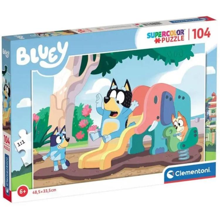 Puzzle 104 Super Kolor Bluey