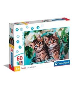 Puzzle 60 Super Kolor Lovely Kitty Twins