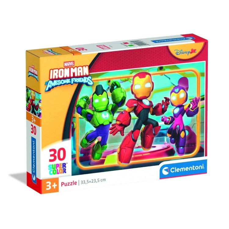 Puzzle 30 Super Kolor Iron Man And His Awesome