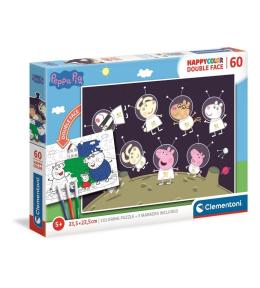 Puzzle 60 HappyColor Double Face Peppa Pig