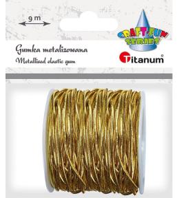 Gumka metalizowana 2mmx9m złota