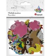 Naklejki piankowe zwierzęta gospodarskie mix 22szt