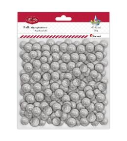 Kulki styropianowe mix srebrne 20g