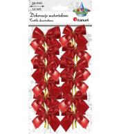 Kokarda materiałowa 50mm 12szt czerwona