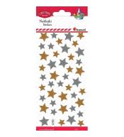 Naklejki wypukłe gwiazdki 43szt
