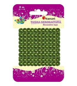 Cekiny na taśmie 6mm 2m zielone