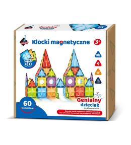 Klocki magnetyczne 60 elementów