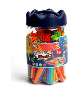 Klocki Małych Geniuszy - Słomki świecące 560 el